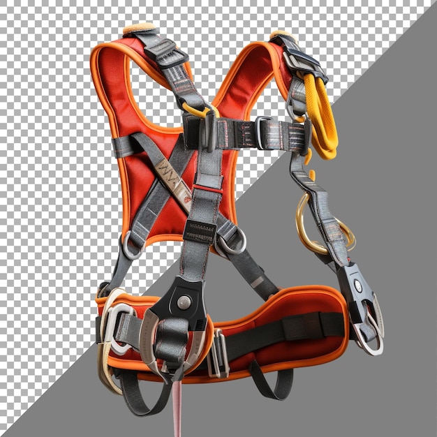 PSD climbing harness against transparent background ai generated