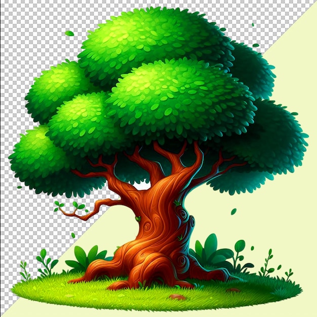 PSD clip art tree unique arbres page or forest tree clipart png psd on transparent background