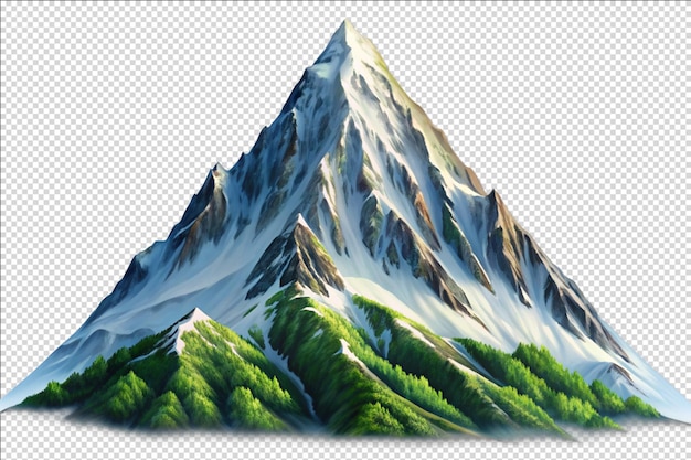 clipart of mountain isolated on Transparent Background