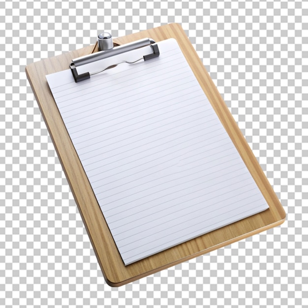 Clipboard isolated on transparent background