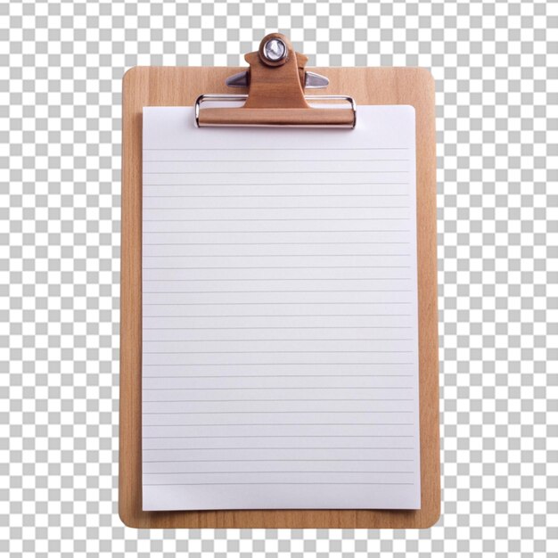 Clipboard isolated on transparent background