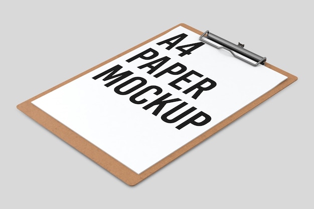 Clipboard with a document mockup