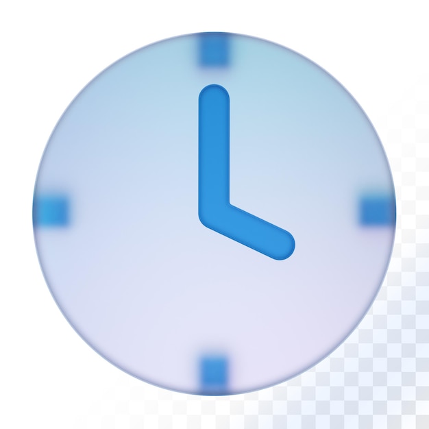 clock 3D rendering