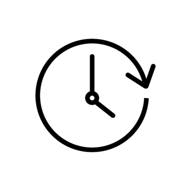 PSD clock icon made with vector