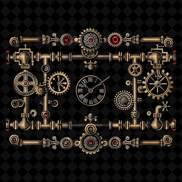 a clock with the word gears on it