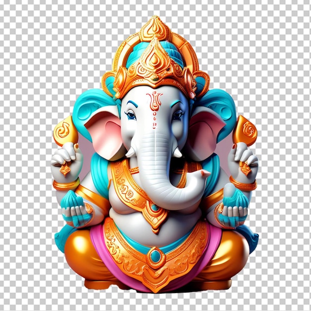 Close up beautiful hindu god ganesha statue god of success