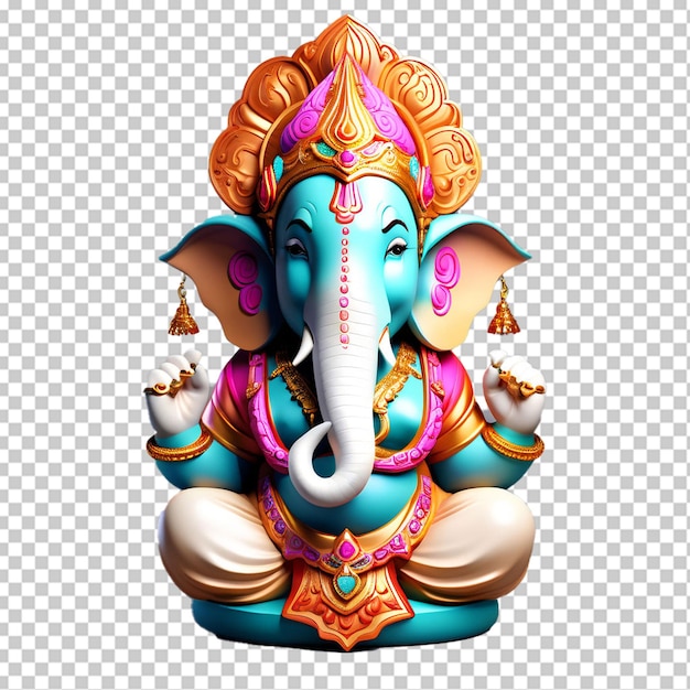 Close up beautiful hindu god ganesha statue god of success