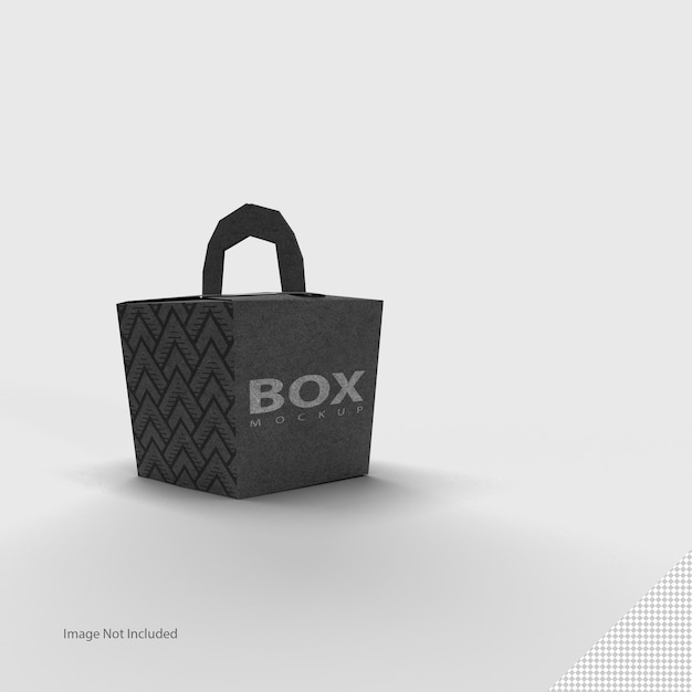 Close up on Box Packaging Isolated