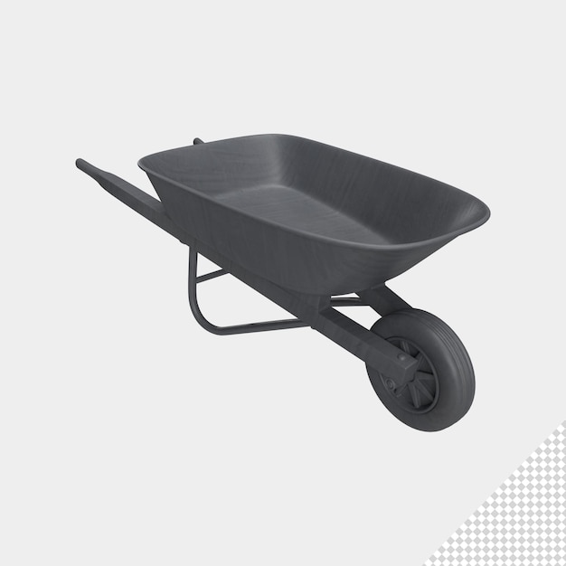 close up on a building cart isolated premium psd