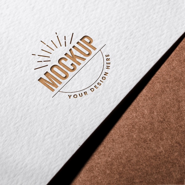 Close-up business card mock-up