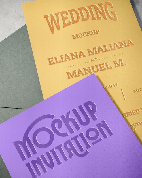 Close up business card mockup