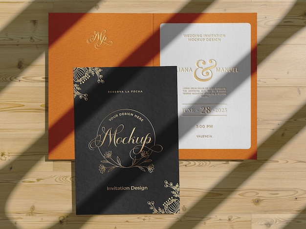 Close up business card mockup