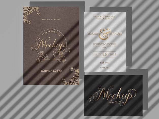 Close up business card mockup