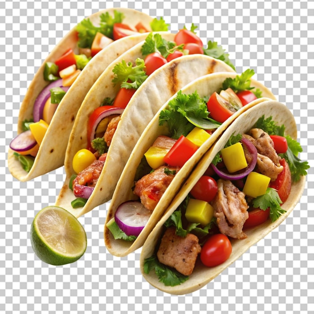 Close up on delicious taco