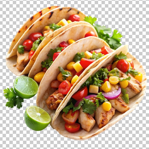 Close up on delicious taco