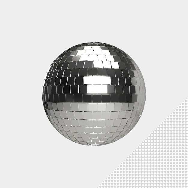 close up on disco lamp isolated premium psd