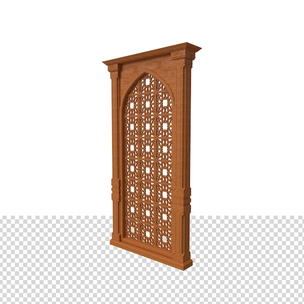 Close up on door isolated