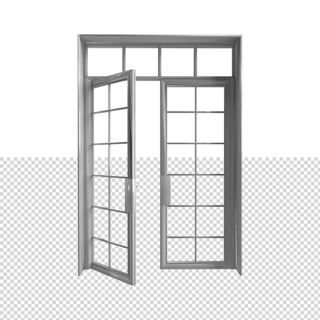 PSD close up on door isolated