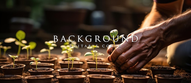 close up of farmer hands sowing vegetable seeds in fertile soil organic farming concept