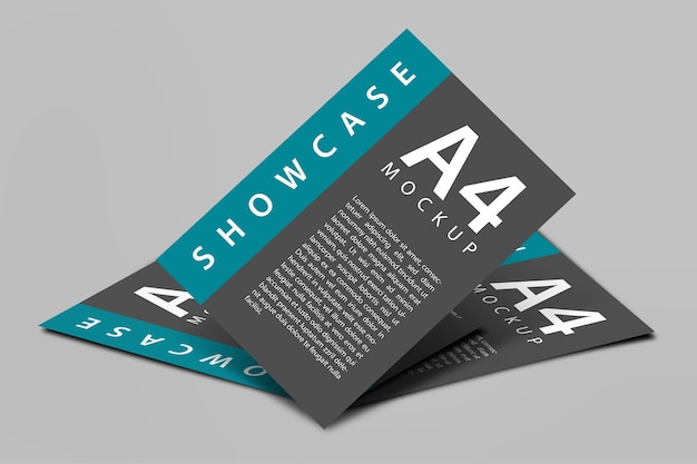 Close up on Flyer Mockup