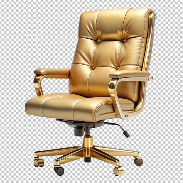 PSD close up gold office chair executive position close up gold office chair executive position