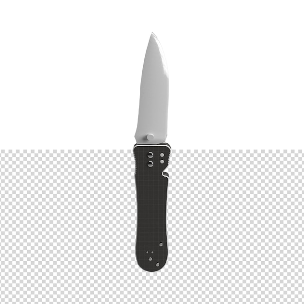 close up on knife isolated premium psd