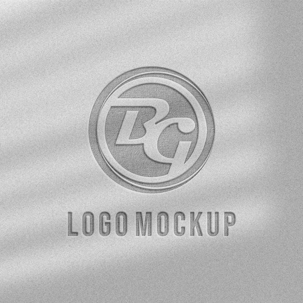 Close up on logo mockup