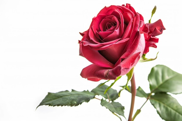 PSD close up of a red rose transparent background