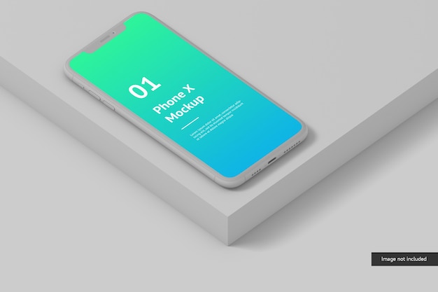 Close up on Smart Phone Screen Mockup