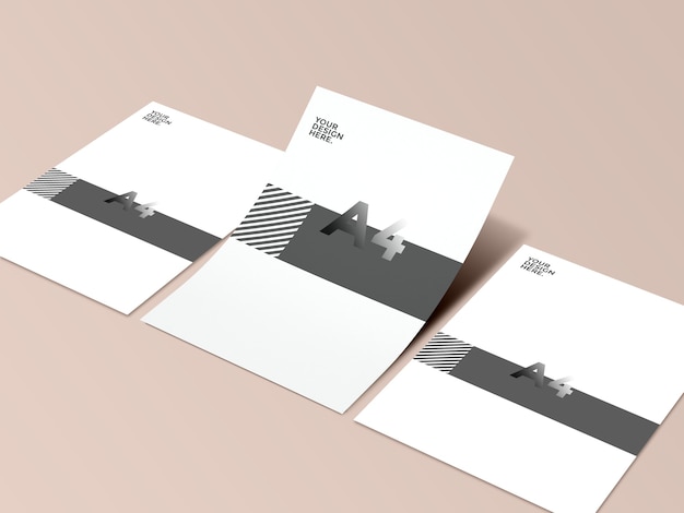 Close up on Stationery Mockup