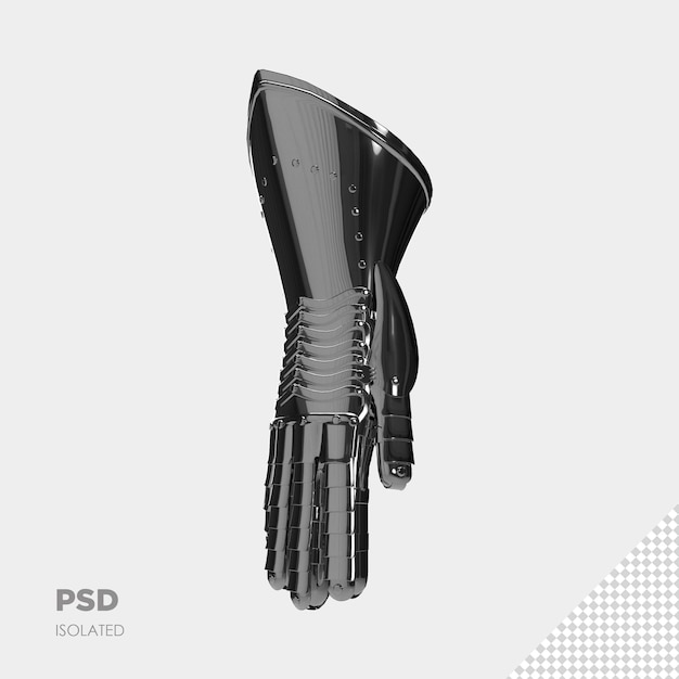 Close up on warrior glove 3d isolated premium psd