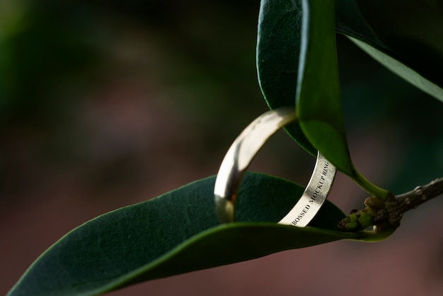 PSD close up on wedding ring mockup