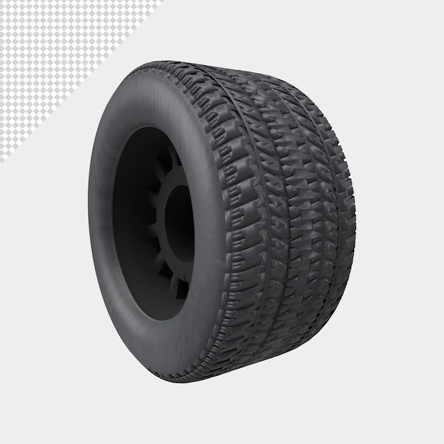 close up on wheel isolated premium psd