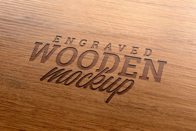 Close up on wood texture mockup