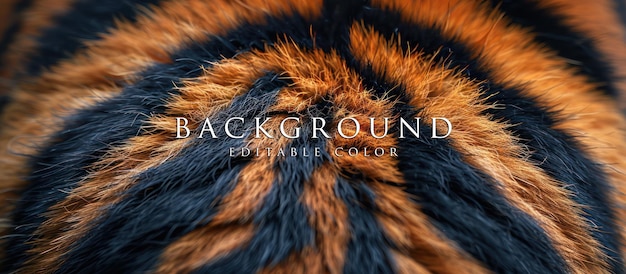 PSD closeup of black and orange fur