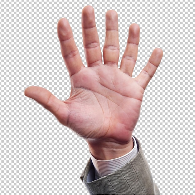 Closeup of hand ready to close a deal