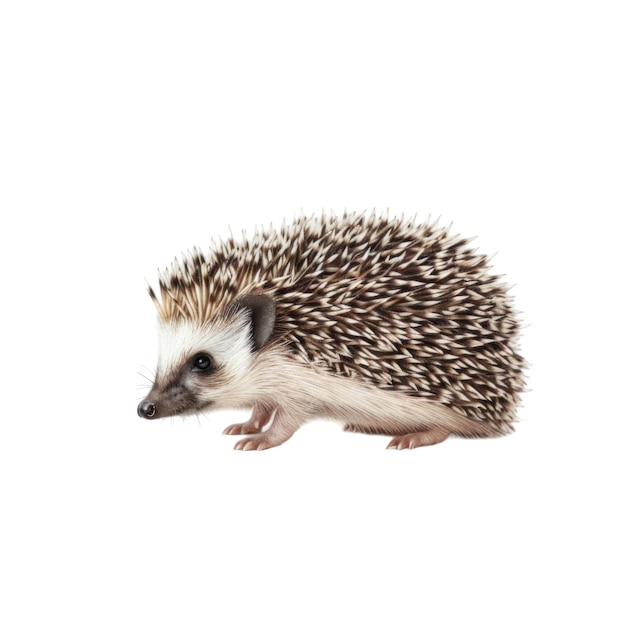 A CloseUp of a Hedgehog with Spikes and a Pink Nose