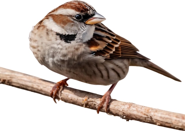 A closeup photo of a cute sparrow bird