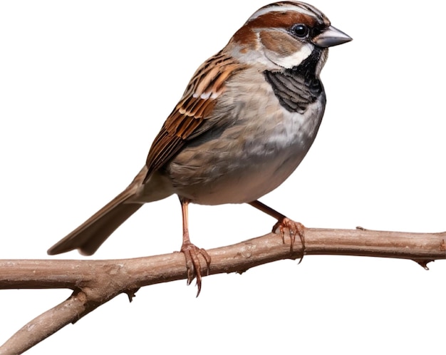 A closeup photo of a cute sparrow bird