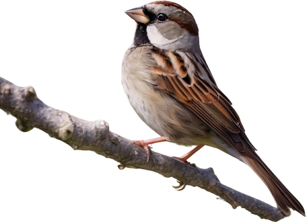 A closeup photo of a cute sparrow bird