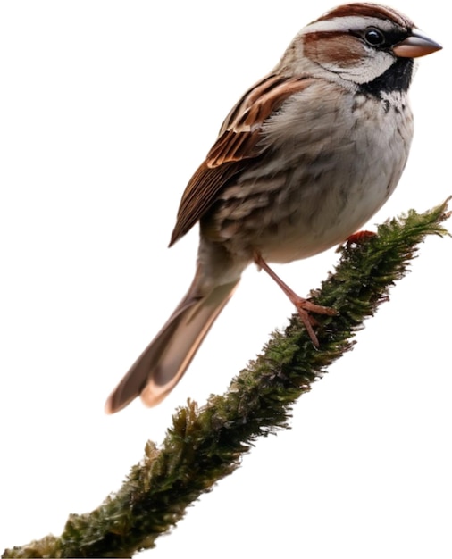 A closeup photo of a cute sparrow bird