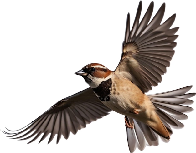 A closeup photo of a cute sparrow bird