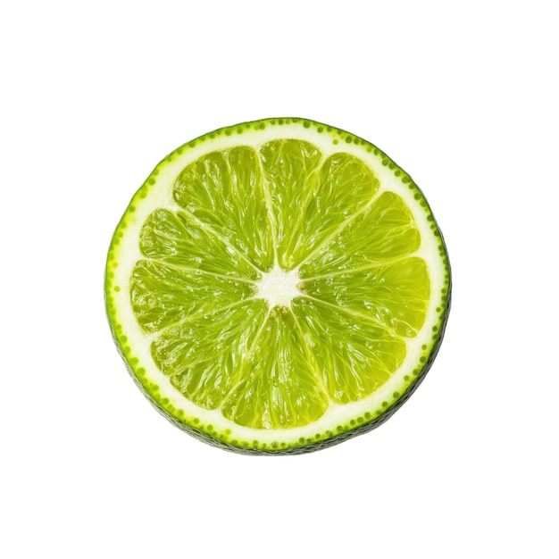 PSD closeup of a sliced lime