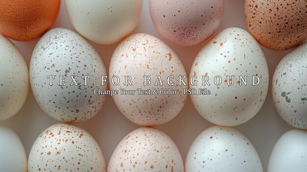 CloseUp of Speckled Easter Eggs