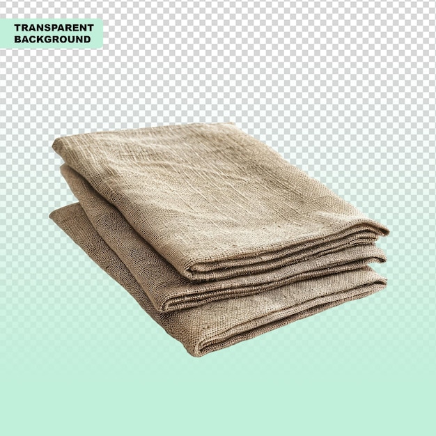 Cloth placemat isolated on transparent background