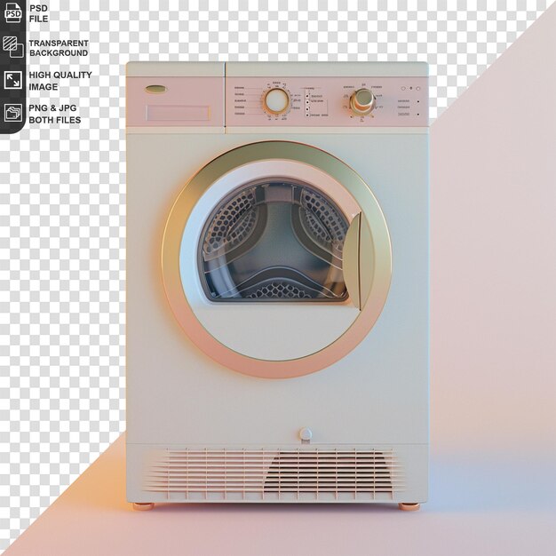 PSD clothes dryer isolated on transparent background