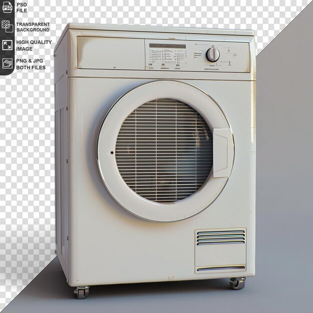 PSD clothes dryer isolated on transparent background