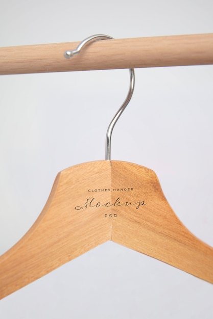 Clothes hanger mockup design