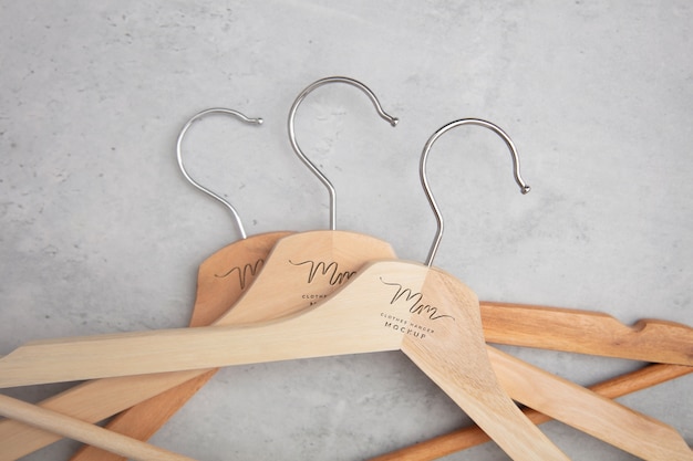 Clothes hanger mockup design