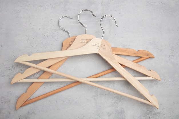 Clothes hanger mockup design